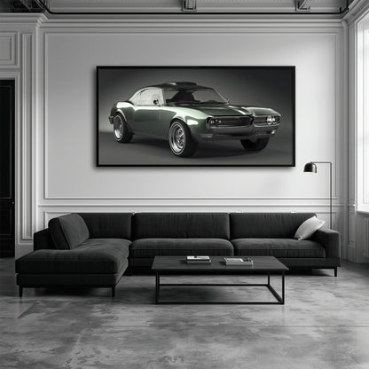 1967 Pontiac Firebird Wall Art Classic Muscle Car
