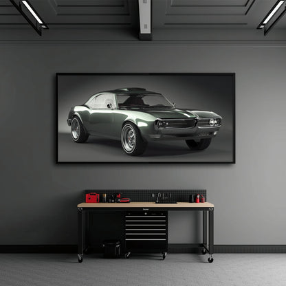 1967 Pontiac Firebird Wall Art Classic Muscle Car