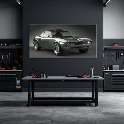 1967 Pontiac Firebird Wall Art Classic Muscle Car