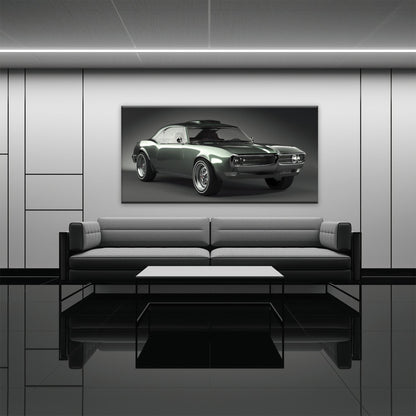 1967 Pontiac Firebird Wall Art Classic Muscle Car