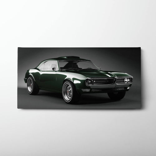 Green Pontiac Firebird Wall Art
