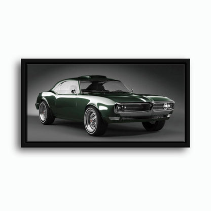Green Pontiac Firebird Wall Art