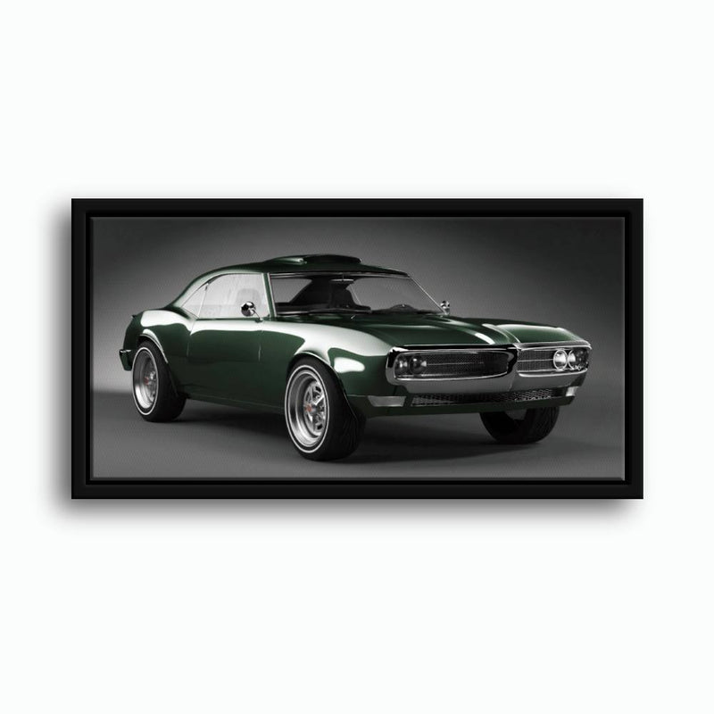 Green Pontiac Firebird Wall Art