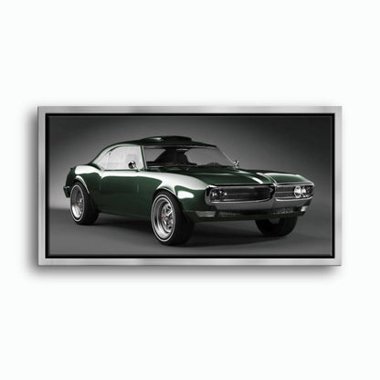 Green Pontiac Firebird Wall Art