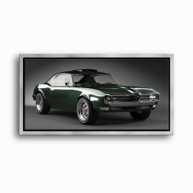 Green Pontiac Firebird Wall Art