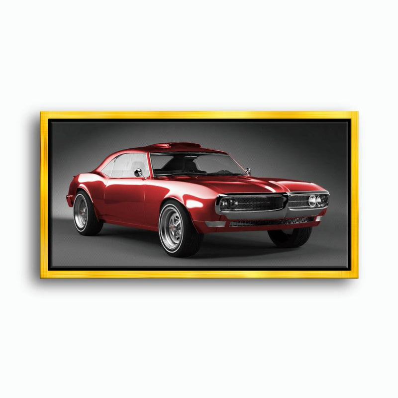 Pontiac Firebird Crimson Legend Wall Art – 1967 Muscle Car Canvas Print