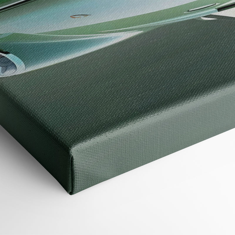 Green Porsche 911 Emerald Outlaw Wall Art