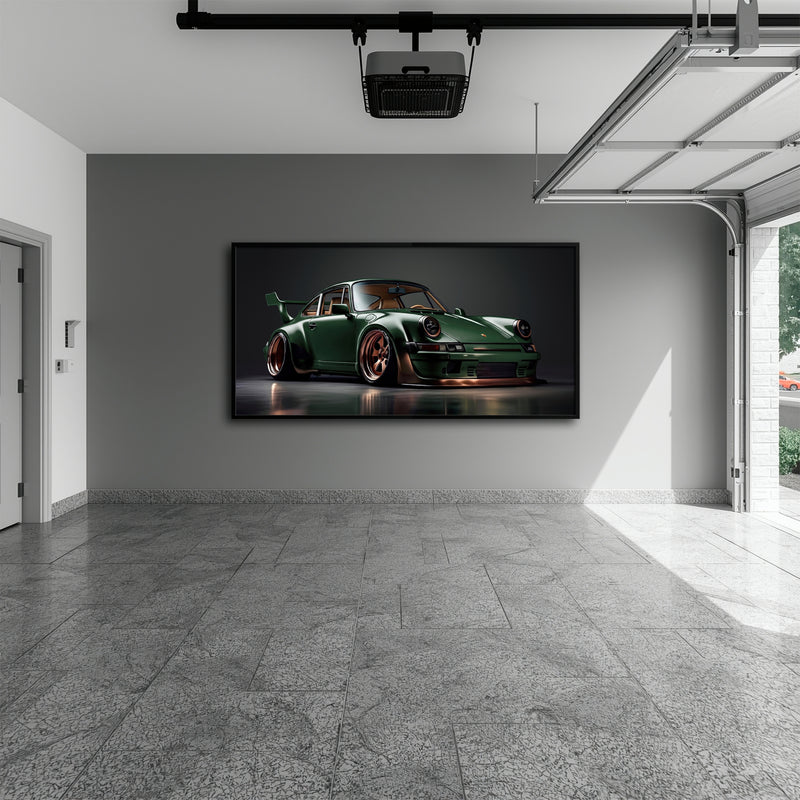 Porsche 911 Verdant Rogue Wall Art