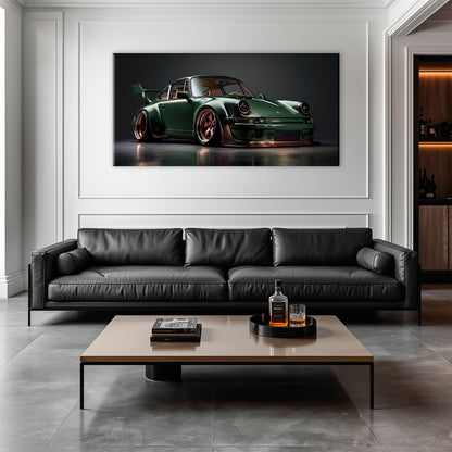 Porsche 911 garage decor canvas for car lovers