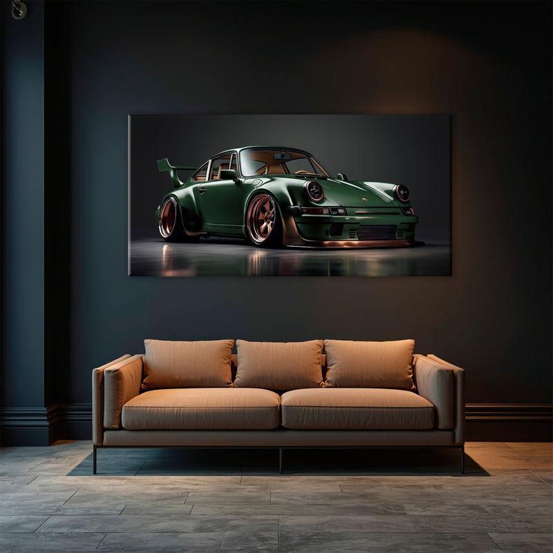 Porsche 911 Verdant Rogue Wall Art