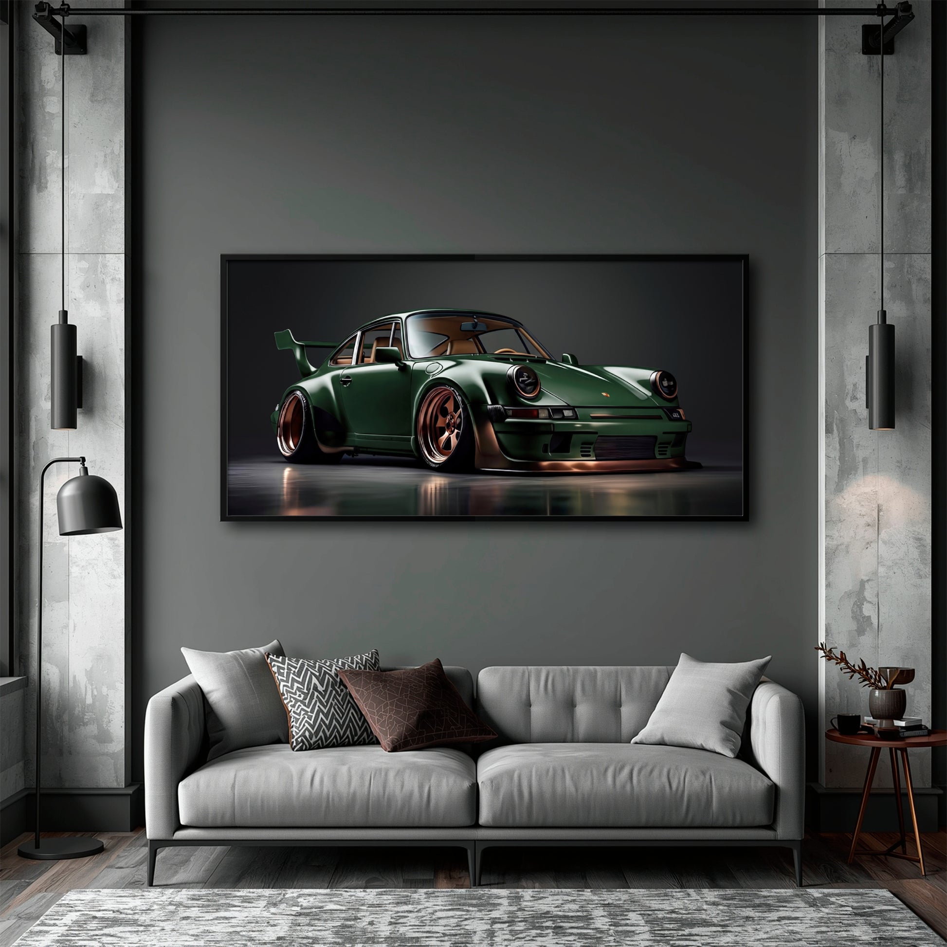 Classic Porsche 911 wall art for car enthusiasts