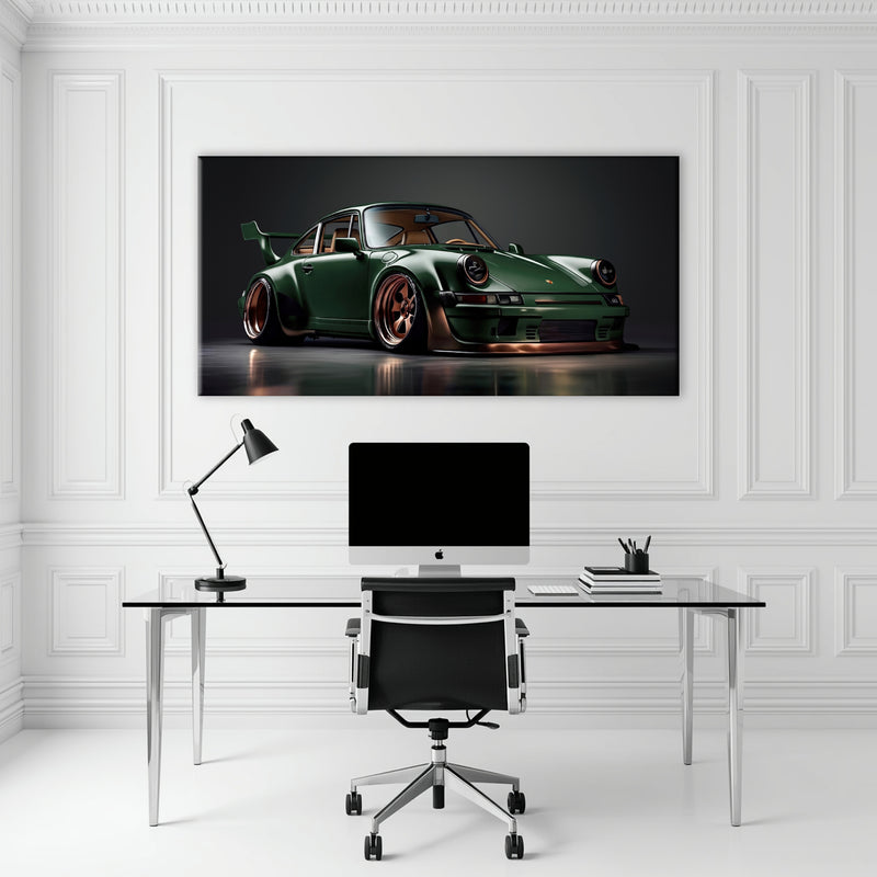 Porsche 911 Verdant Rogue Wall Art