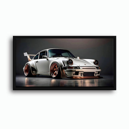 Silver Porsche 911 Steel Outlaw Wall Art
