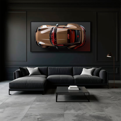Porsche 911 Bronze Nocturne Wall Art