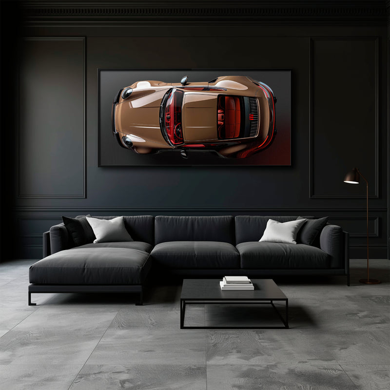 Porsche 911 Bronze Nocturne Wall Art