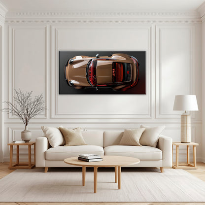 Porsche 911 Bronze Nocturne Wall Art