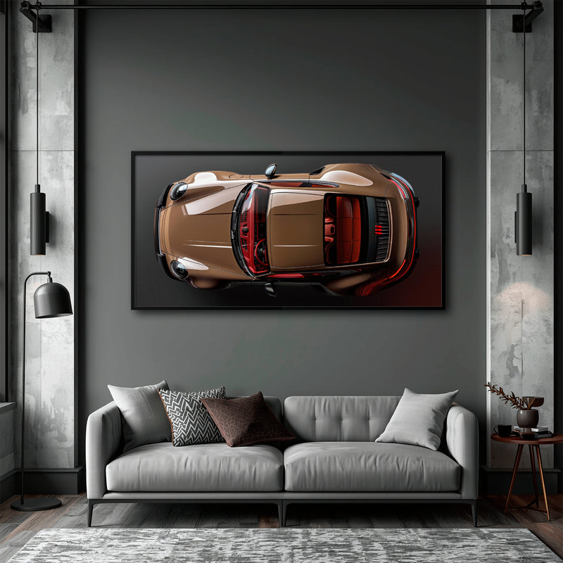 Porsche 911 Bronze Nocturne Wall Art