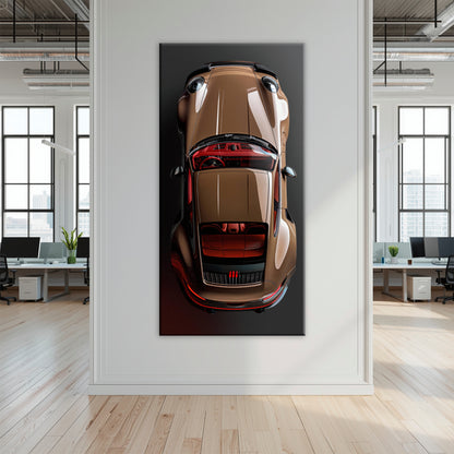 Porsche 911 Bronze Nocturne Wall Art