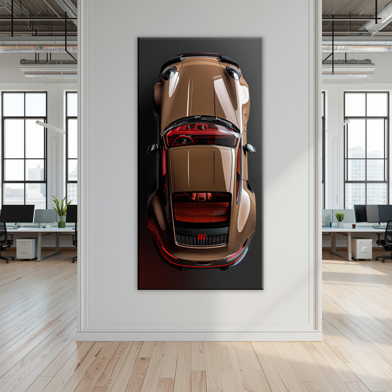 Porsche 911 Bronze Nocturne Wall Art