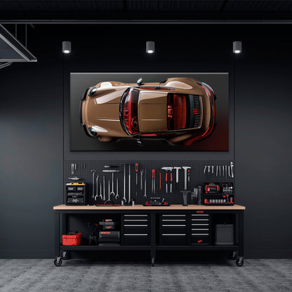 Porsche 911 Bronze Nocturne Wall Art