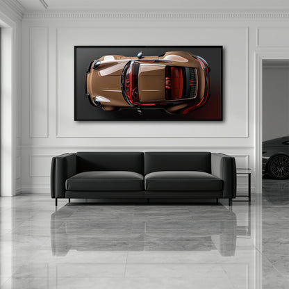 Porsche 911 Bronze Nocturne Wall Art