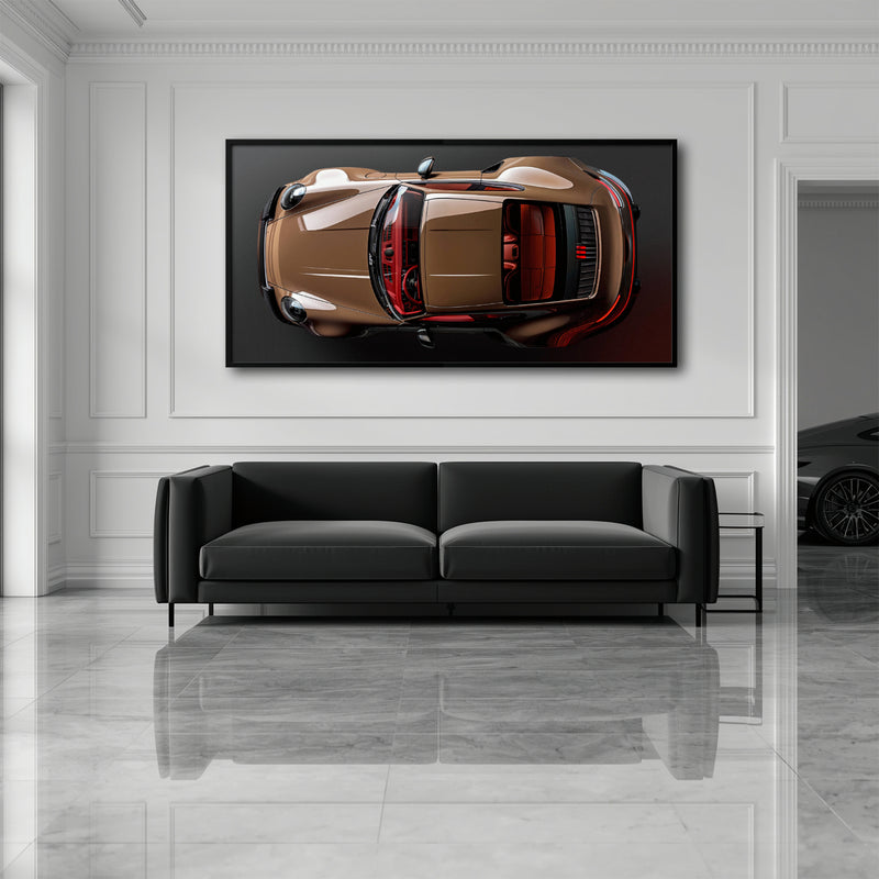 Porsche 911 Bronze Nocturne Wall Art
