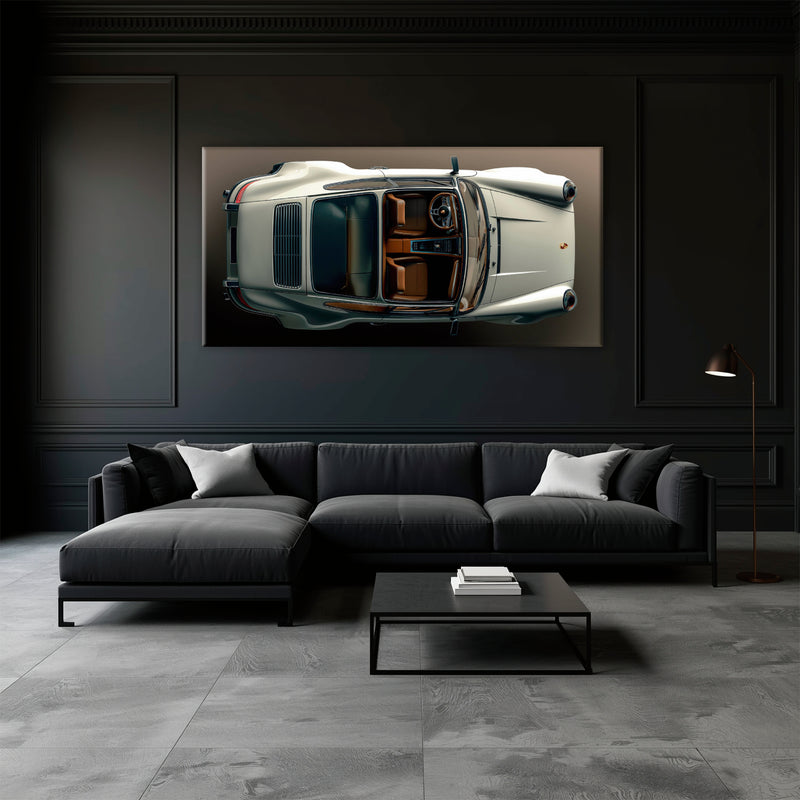 Porsche 911 Ivory Meridian Wall Art