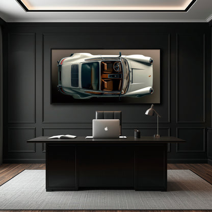 Porsche 911 Ivory Meridian Wall Art