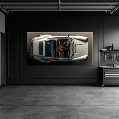 Porsche 911 Ivory Meridian Wall Art