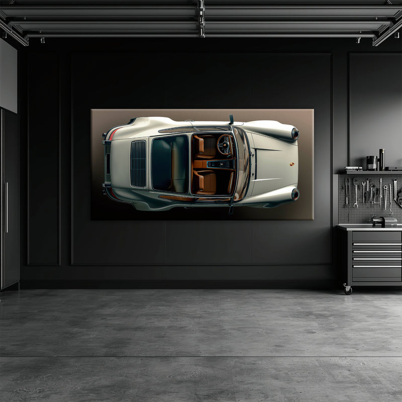 Porsche 911 Ivory Meridian Wall Art