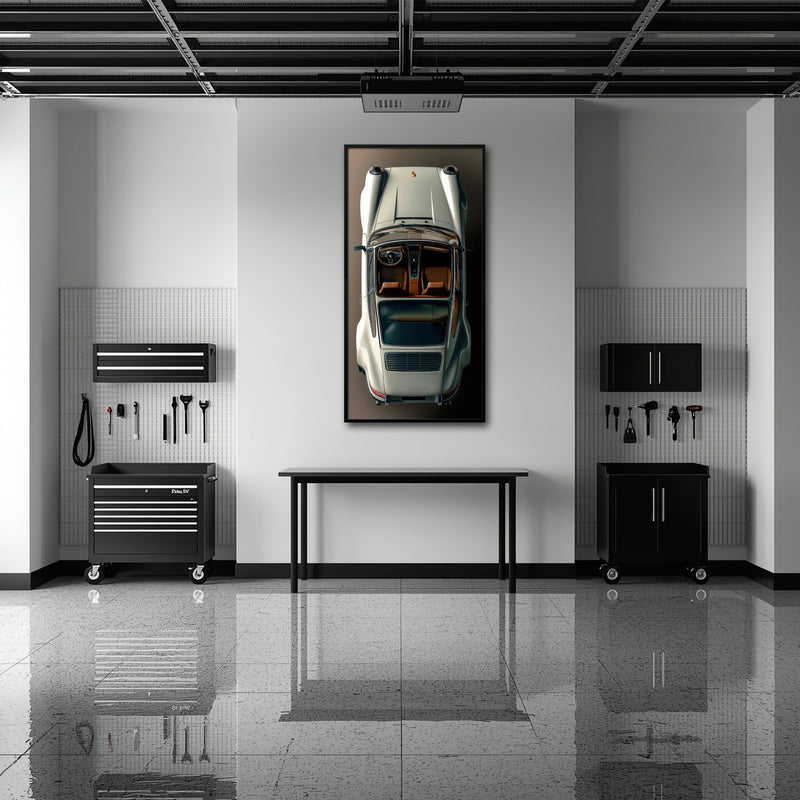 Porsche 911 Ivory Meridian Wall Art