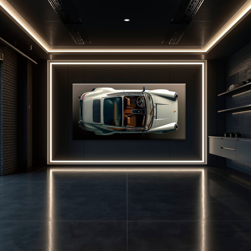 Porsche 911 Ivory Meridian Wall Art