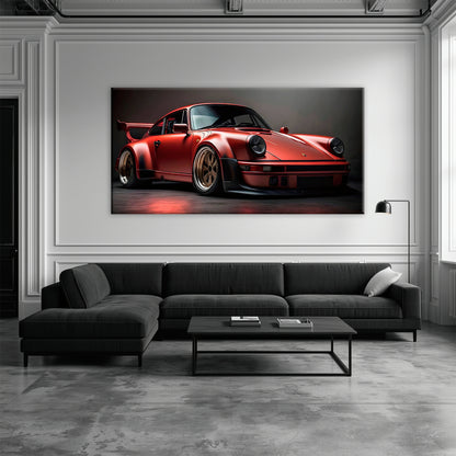 Porsche 911 Redline Renegade Wall Art