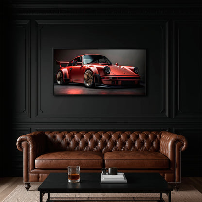 Porsche 911 Redline Renegade Wall Art
