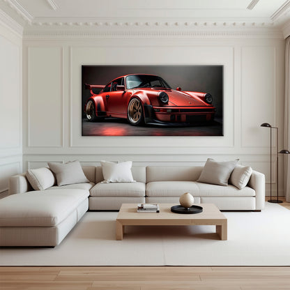 Porsche 911 Redline Renegade Wall Art