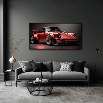 Porsche 911 Redline Renegade Wall Art