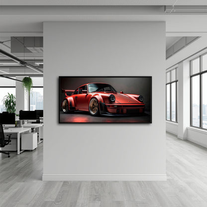 Porsche 911 Redline Renegade Wall Art