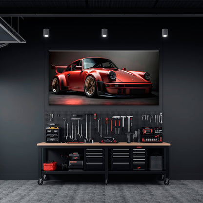 Porsche 911 Redline Renegade Wall Art