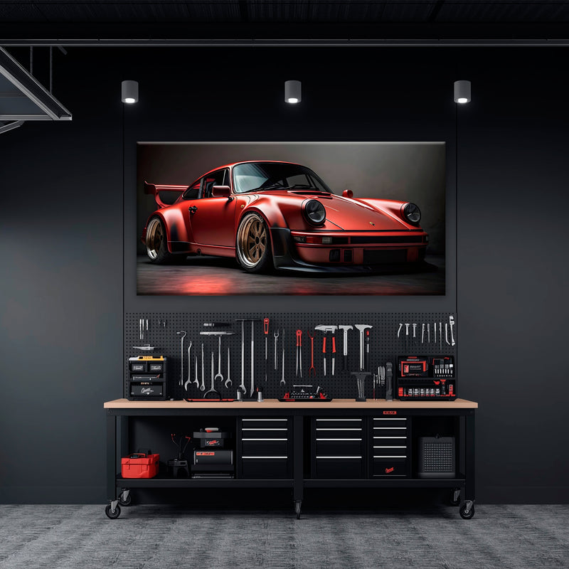 Porsche 911 Redline Renegade Wall Art