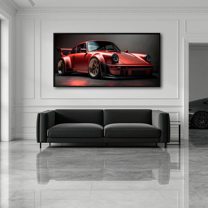 Porsche 911 Redline Renegade Wall Art