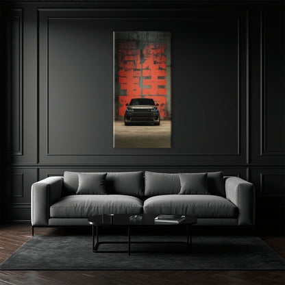Black Luxury Range Rover Midnight Command Wall Art