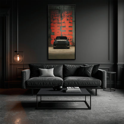 Black Luxury Range Rover Midnight Command Wall Art