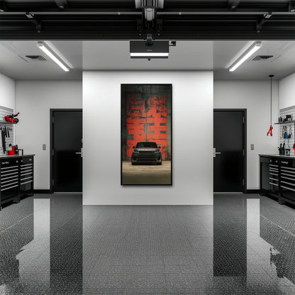 Black Luxury Range Rover Midnight Command Wall Art