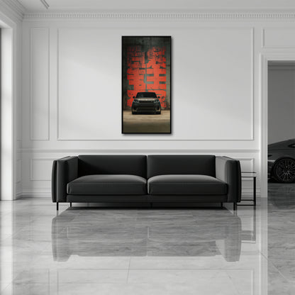 Black Luxury Range Rover Midnight Command Wall Art