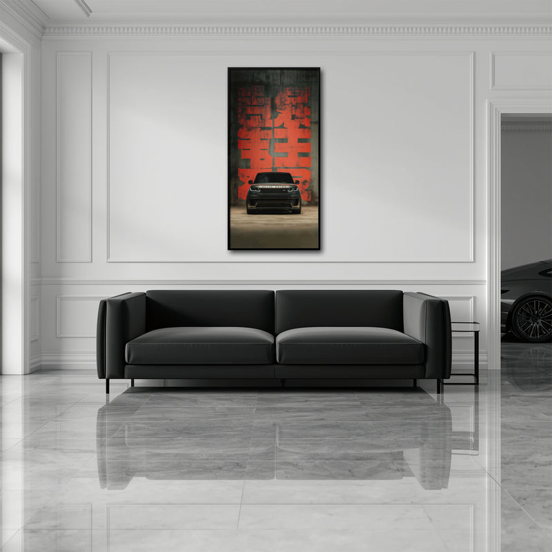 Black Luxury Range Rover Midnight Command Wall Art
