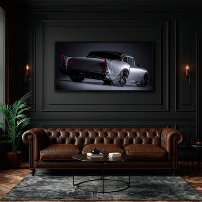 Chevrolet Bel Air Wall Art Vintage Car Canvas Print