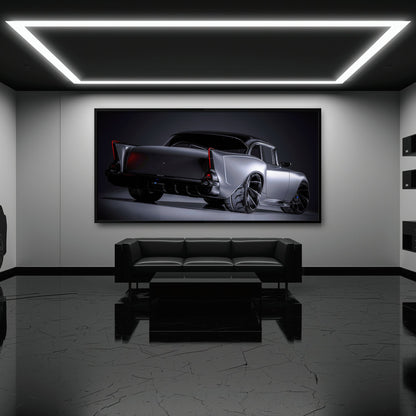 Chevrolet Bel Air Wall Art Vintage Car Canvas Print