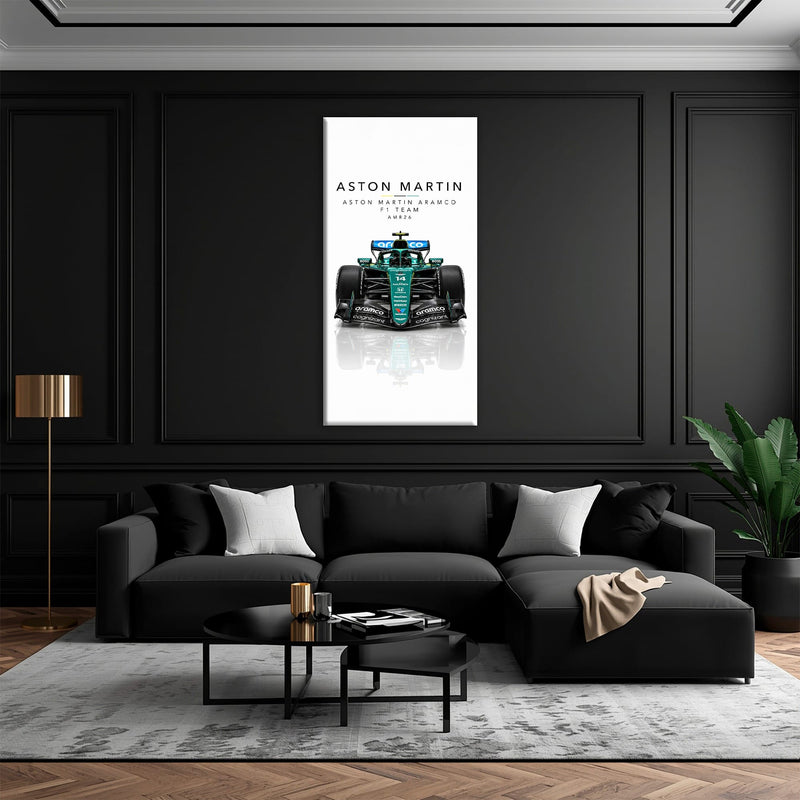 Aston Martin Aramco AMR26 Wall Art | Formula 1 Decor Cars