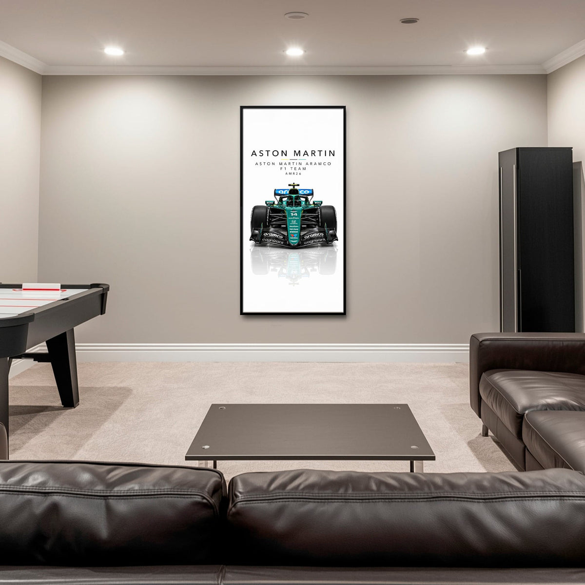 Aston Martin Aramco AMR26 Wall Art | Formula 1 Decor Cars