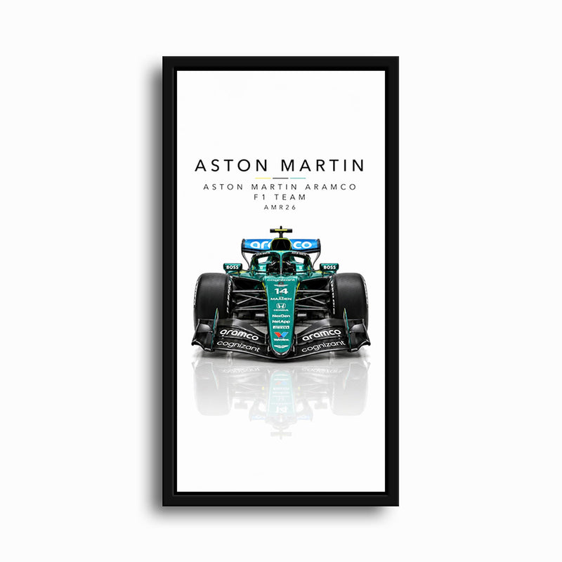 Aston Martin Aramco AMR26 Wall Art | Formula 1 Decor Cars